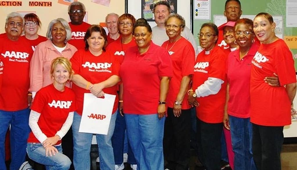 People working with AARP
